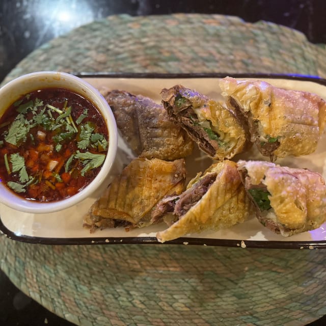 Birria Egg Rolls.