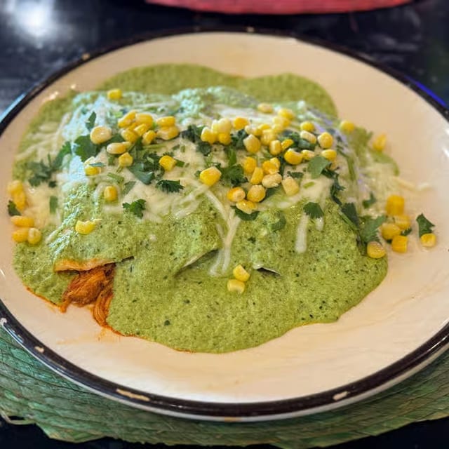 Enchiladas Verdes.